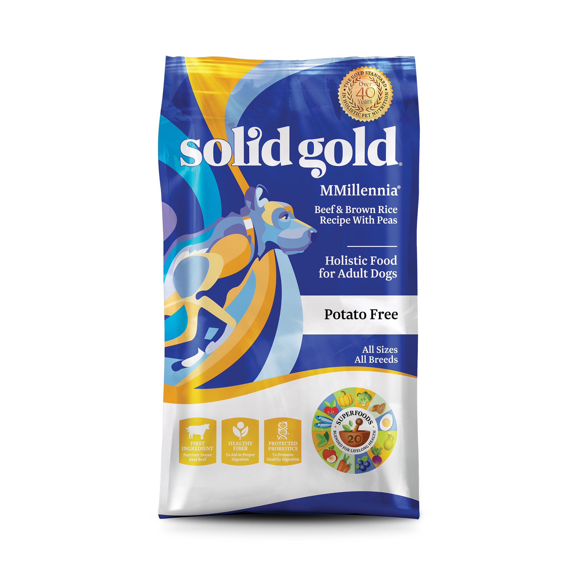 Solid Gold MMillennia Beef, Brown Rice & Peas Adult Dog Food | Petco