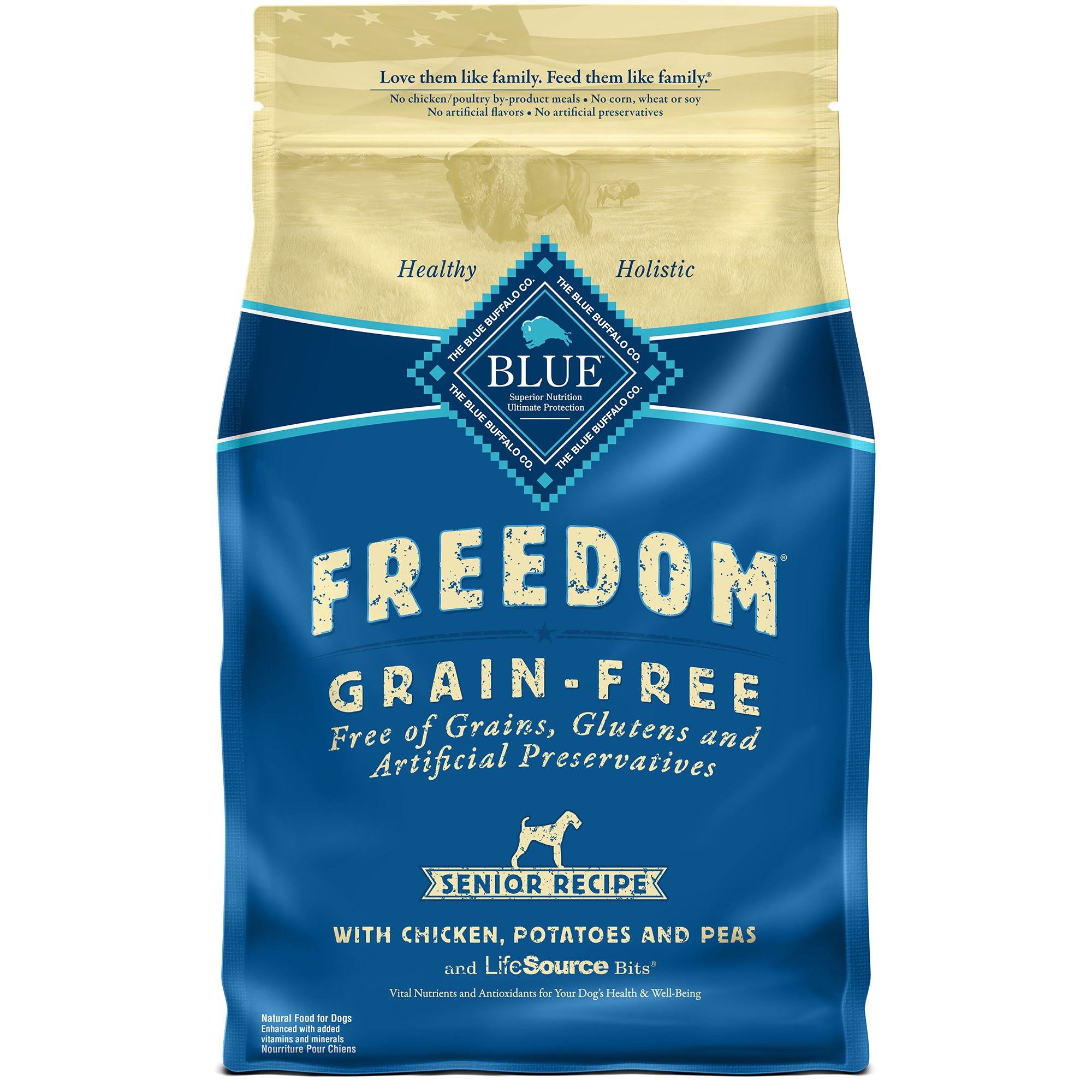 Blue Buffalo Freedom Senior Chicken Dry Dog Food Petco