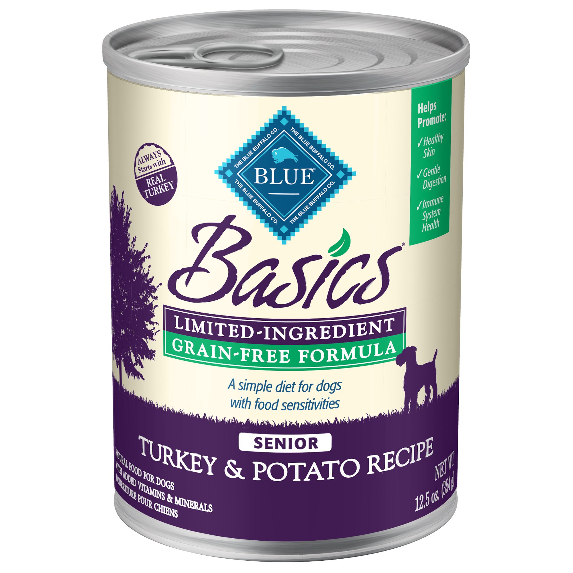 Blue Buffalo Basics Limited Ingredient Grain Free Senior Turkey Canned