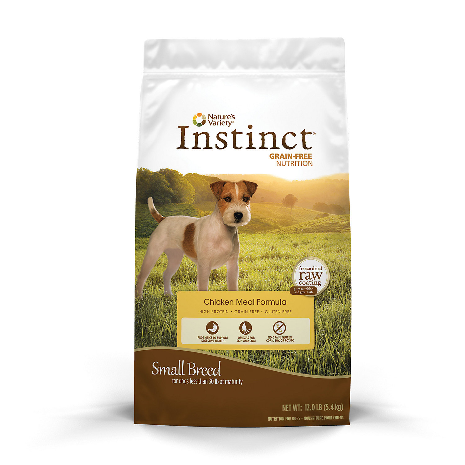 Nature's Variety Instinct Grain-Free Chicken Meal Formula Kibble for Small Breed Dogs