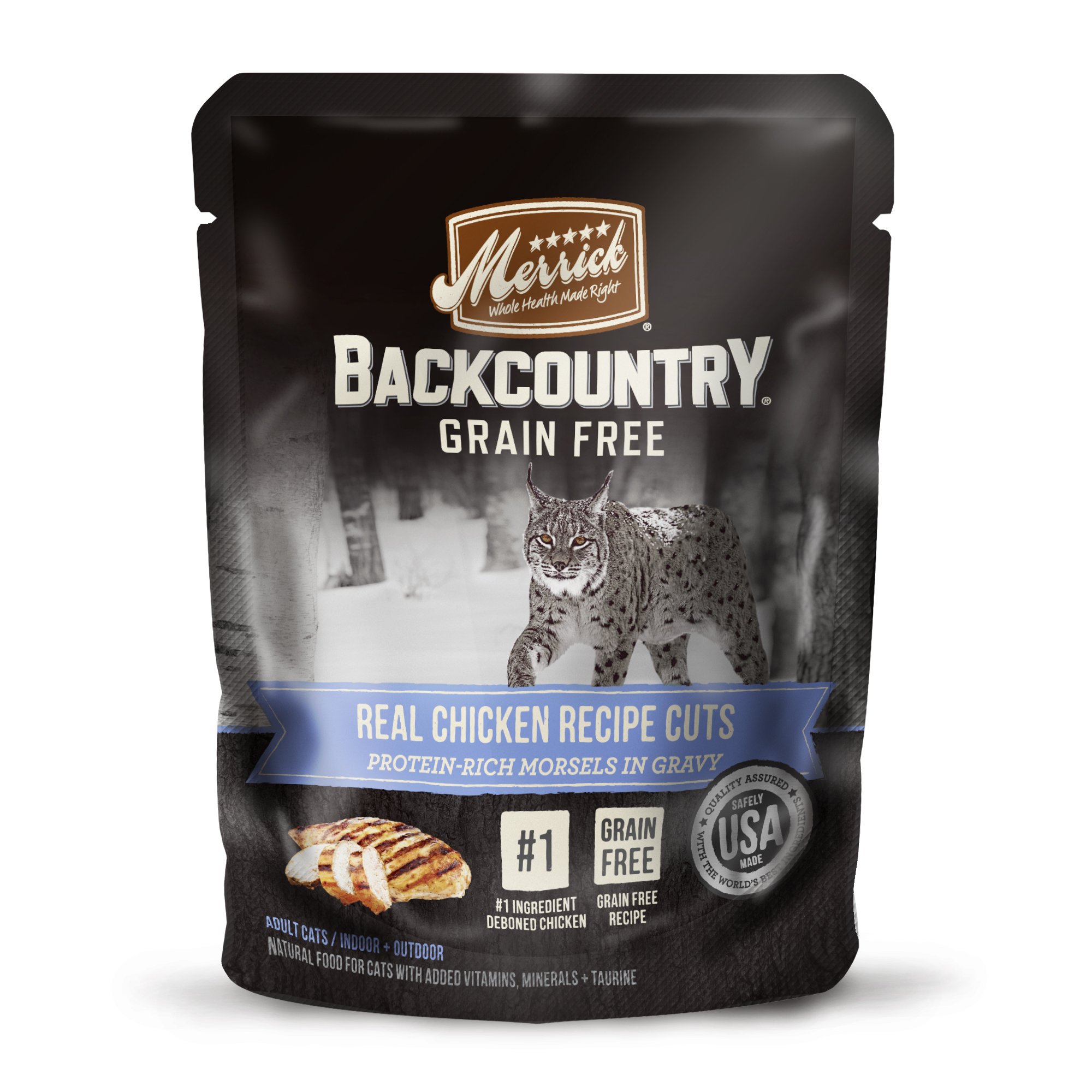 Merrick Backcountry Real Chicken Cuts Recipe Wet Cat food