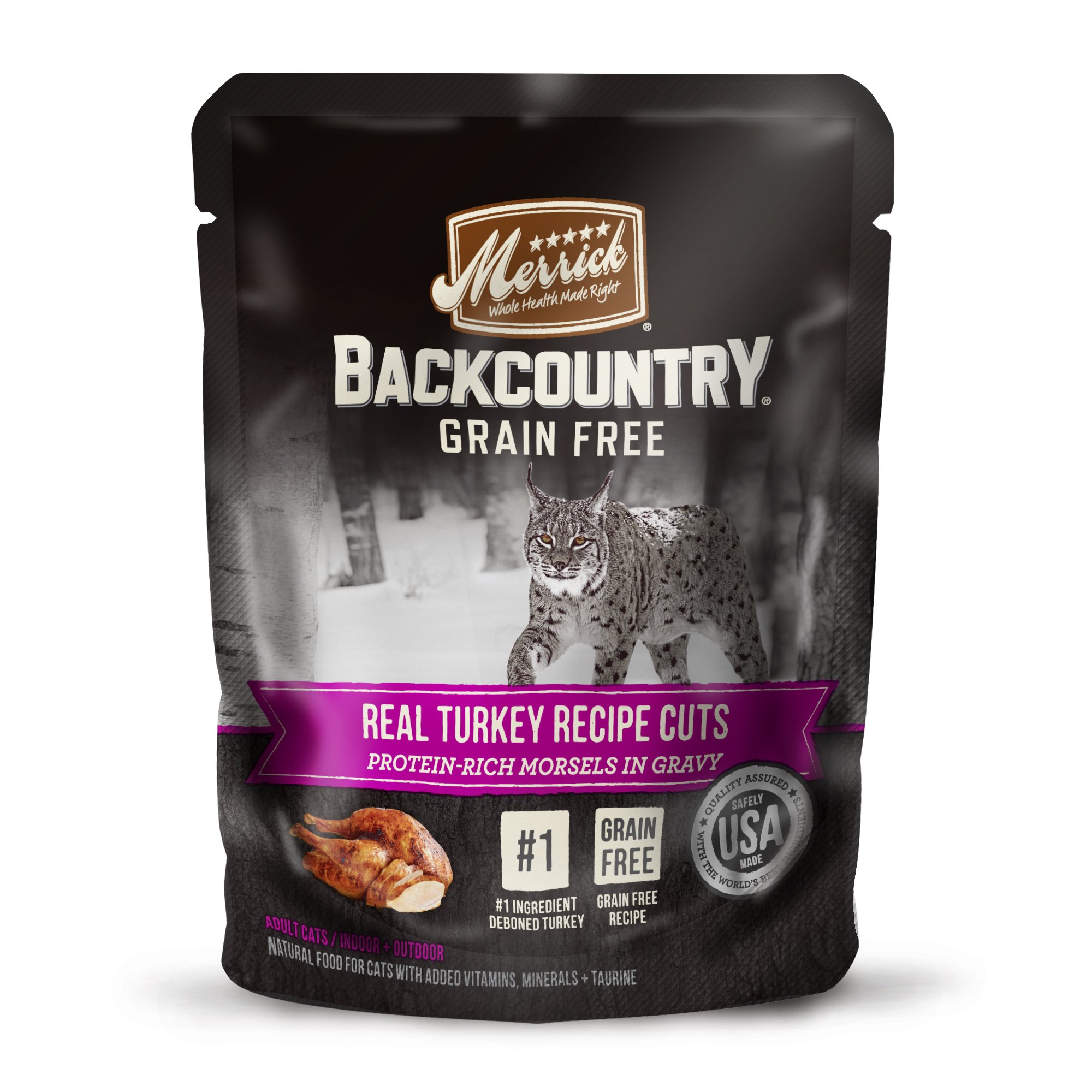 Merrick Backcountry Real Turkey Cuts Recipe Wet Cat food Petco