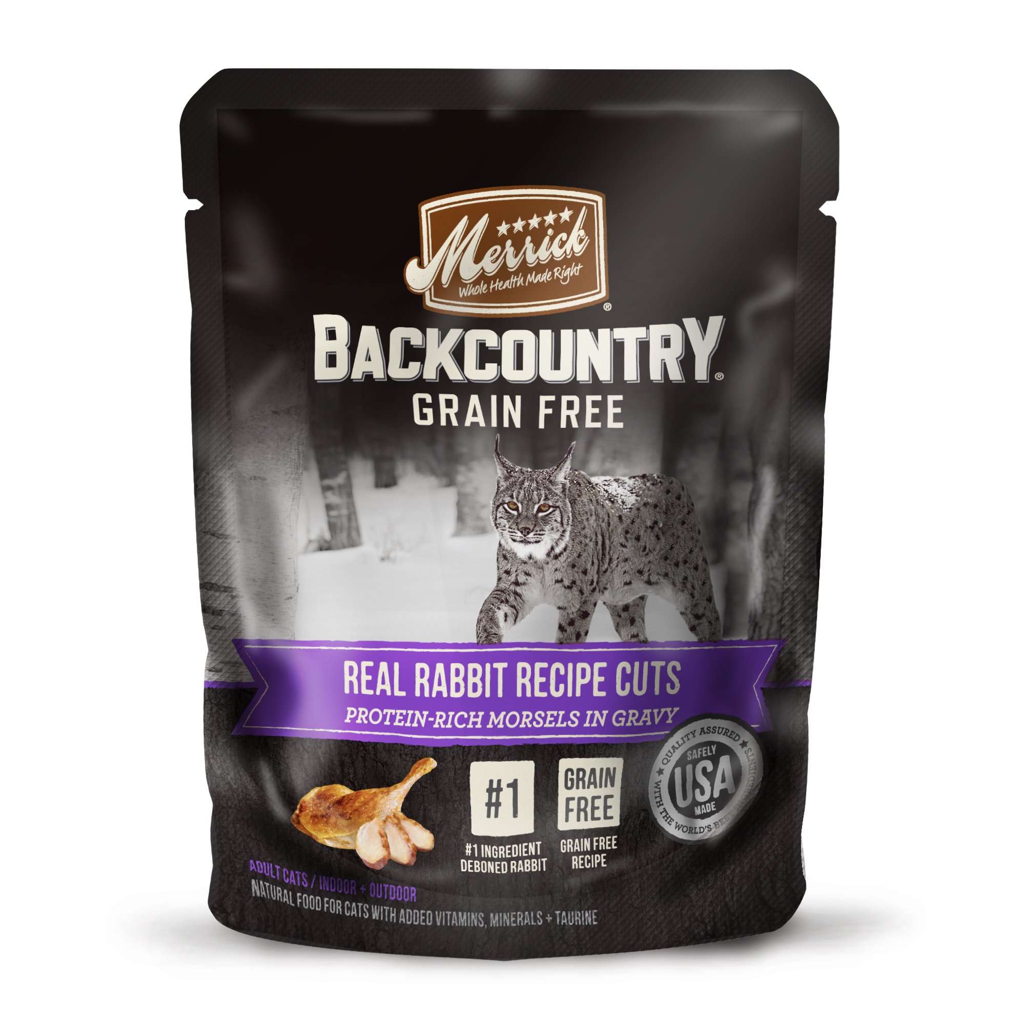 Merrick Backcountry Real Rabbit Cuts Recipe Wet Cat food Petco