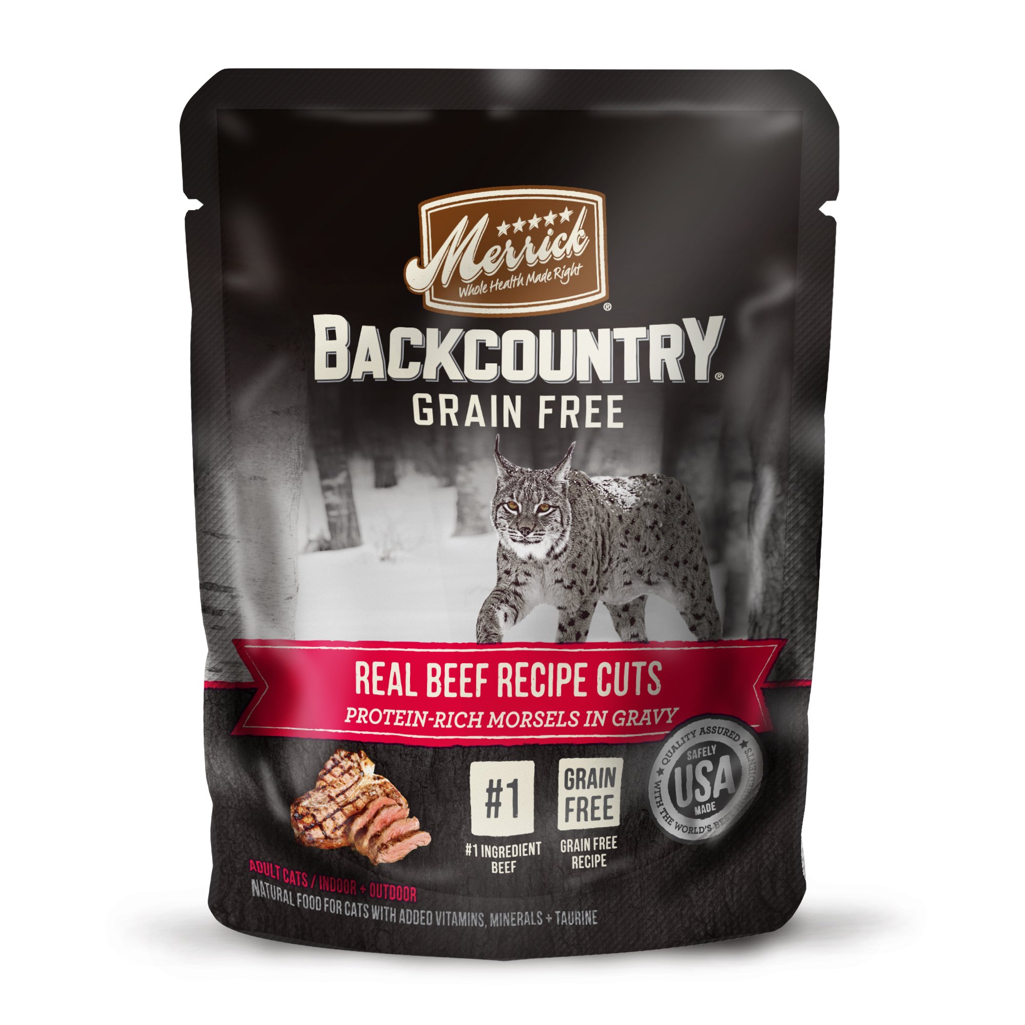 Merrick Backcountry Real Beef Cuts Recipe Wet Cat food