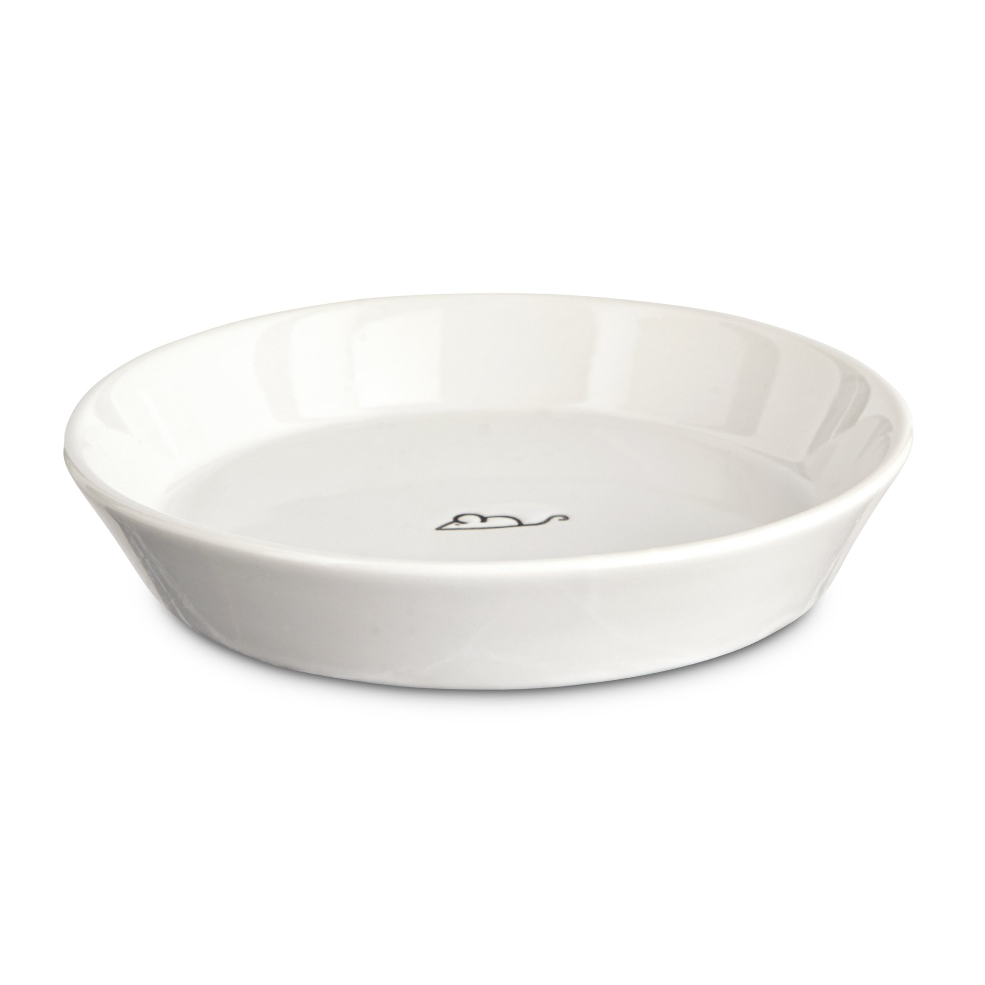 Harmony Ceramic Cat Saucer with Mouse Print Petco