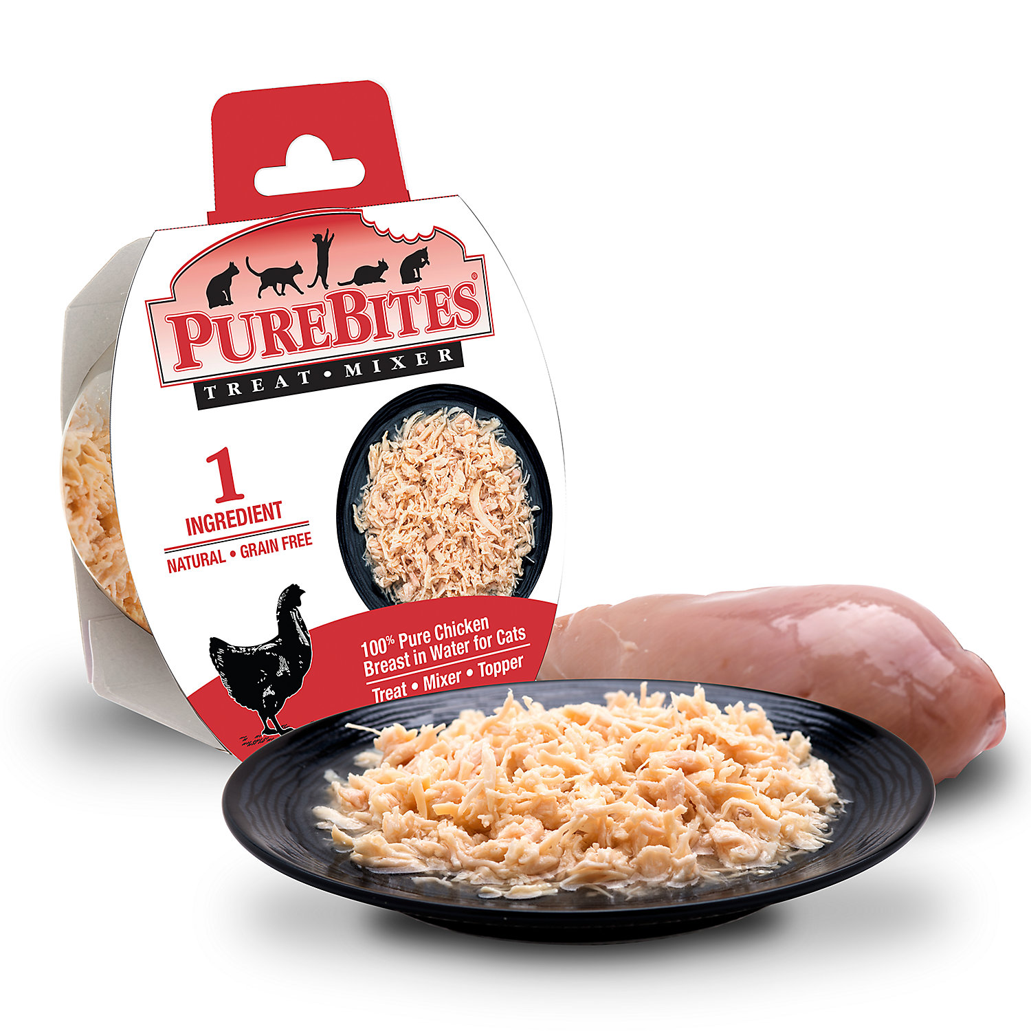 PureBites Mixers Chicken Breast in Water Cat Food Toppers