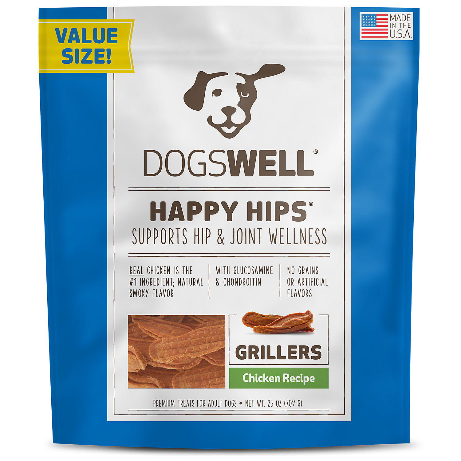 Dogswell Happy Hips Grillers Chicken Dog Treats