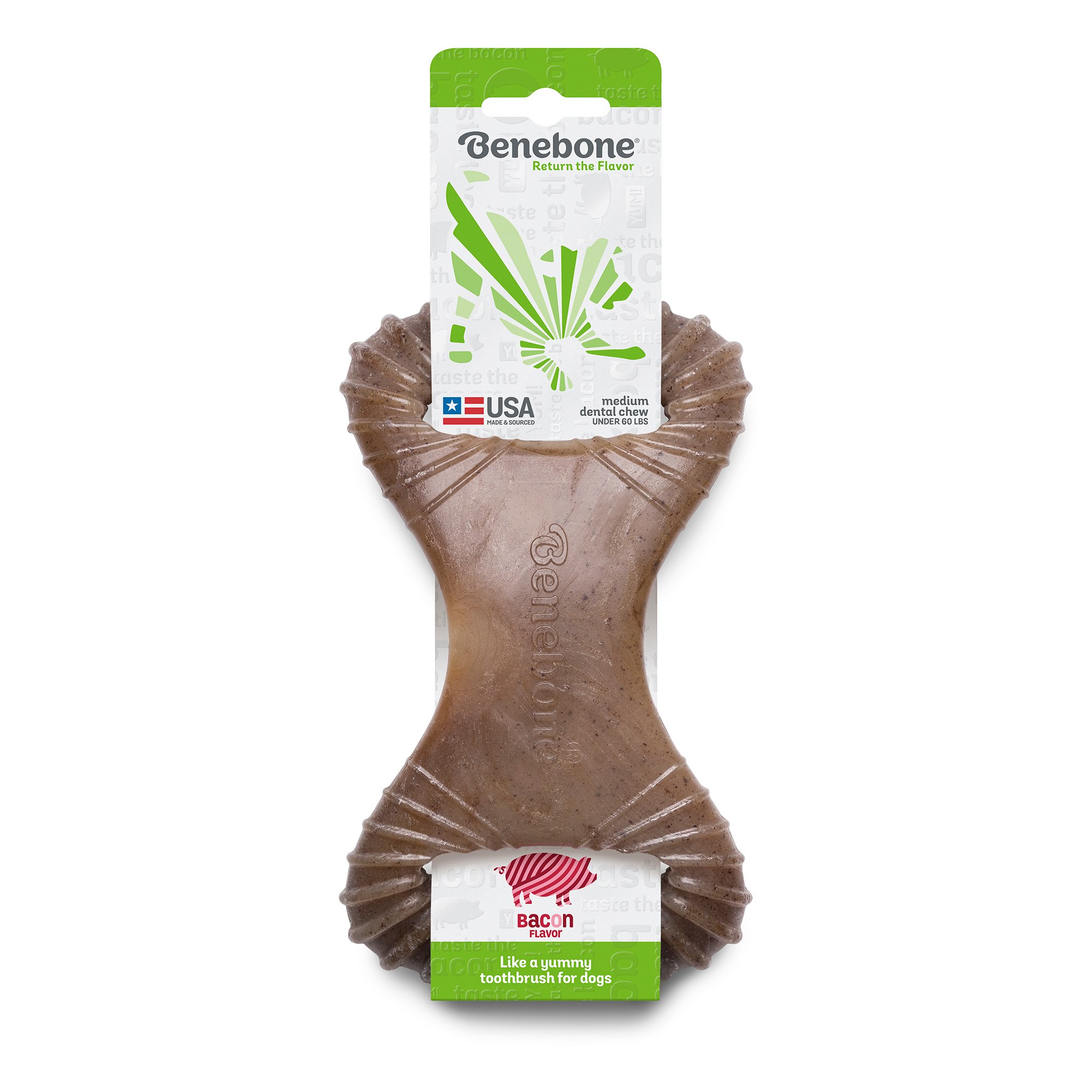 Benebone Bacon Flavored Dental Chew Toy