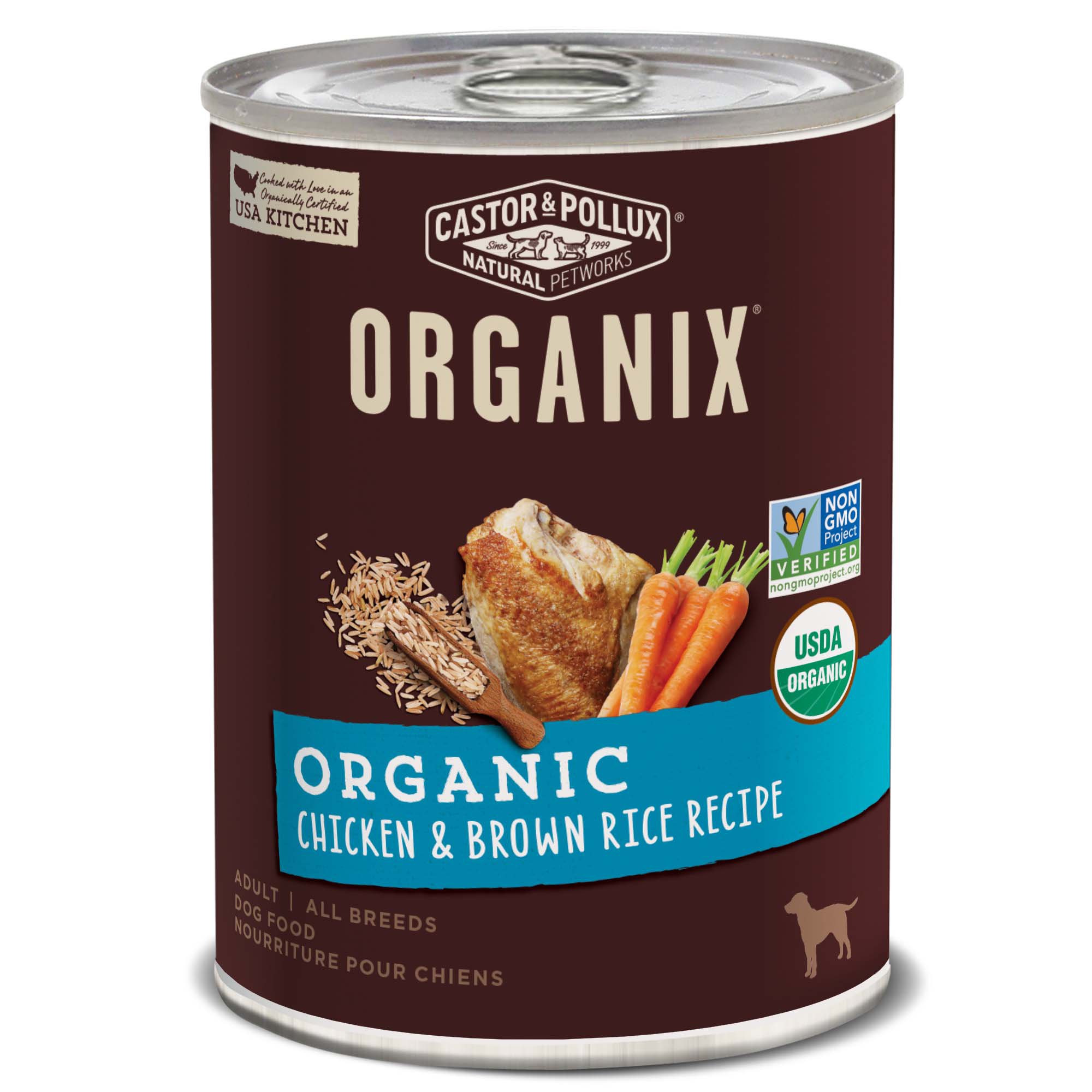 Castor & Pollux Organix Organic Chicken & Brown Rice Recipe Canned Dog Food Petco