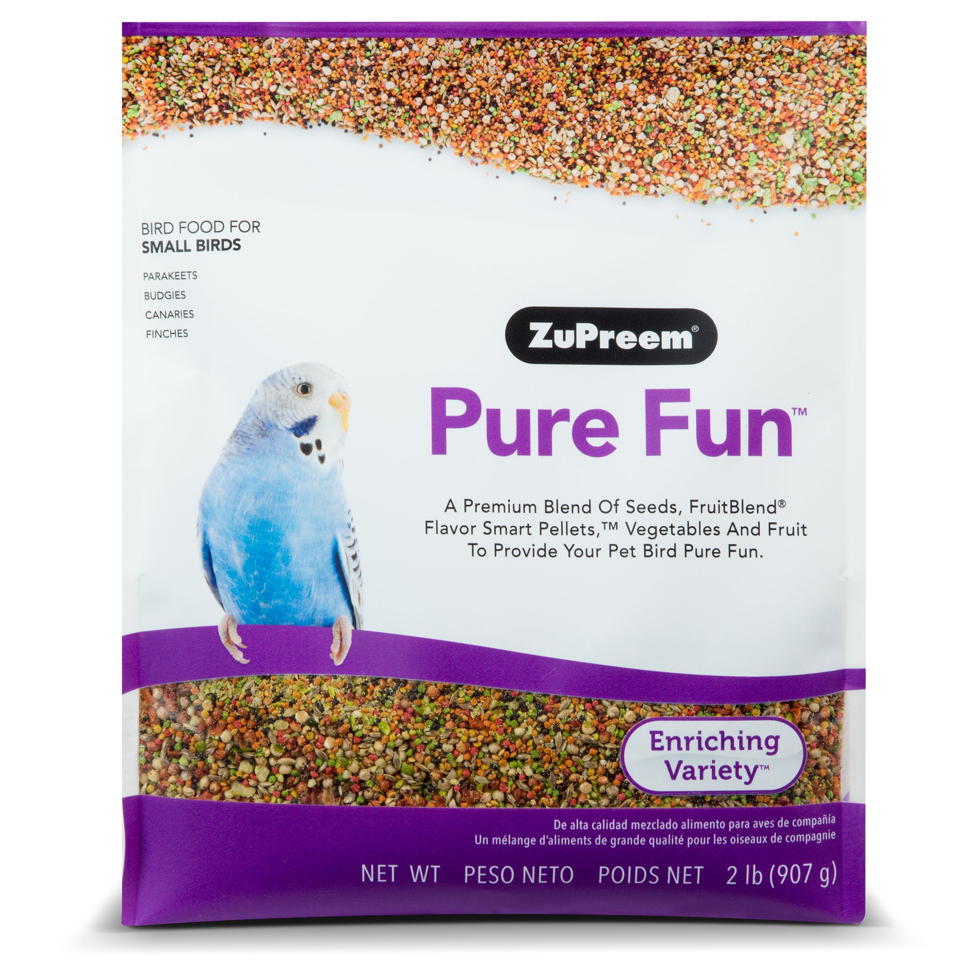 ZuPreem Pure Fun Bird Food for Small Birds, 2 lbs. Petco