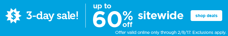up to 60% off sitewide - shop deals