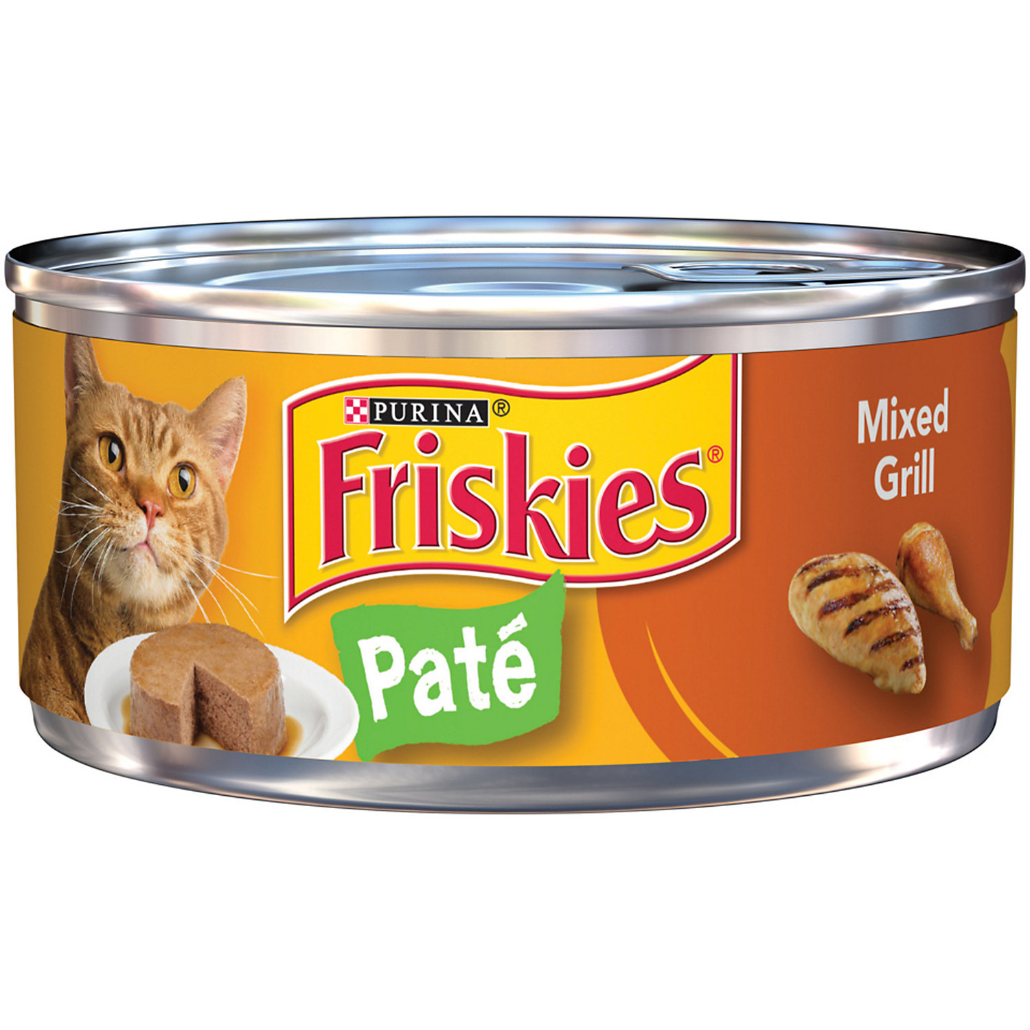 Friskies Mixed Grill Pate Canned Cat Food, Case of 24