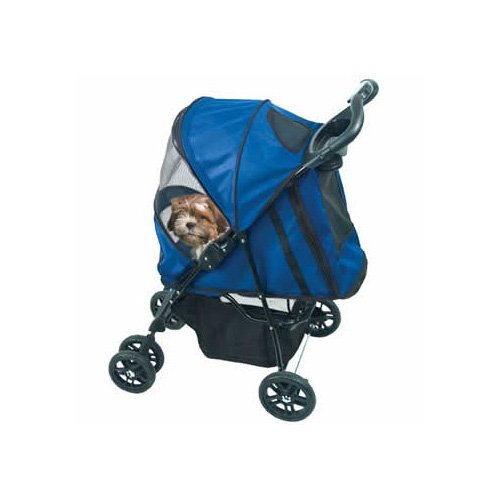 Pet Gear Blue Happy Trails Pet Stroller  Petco