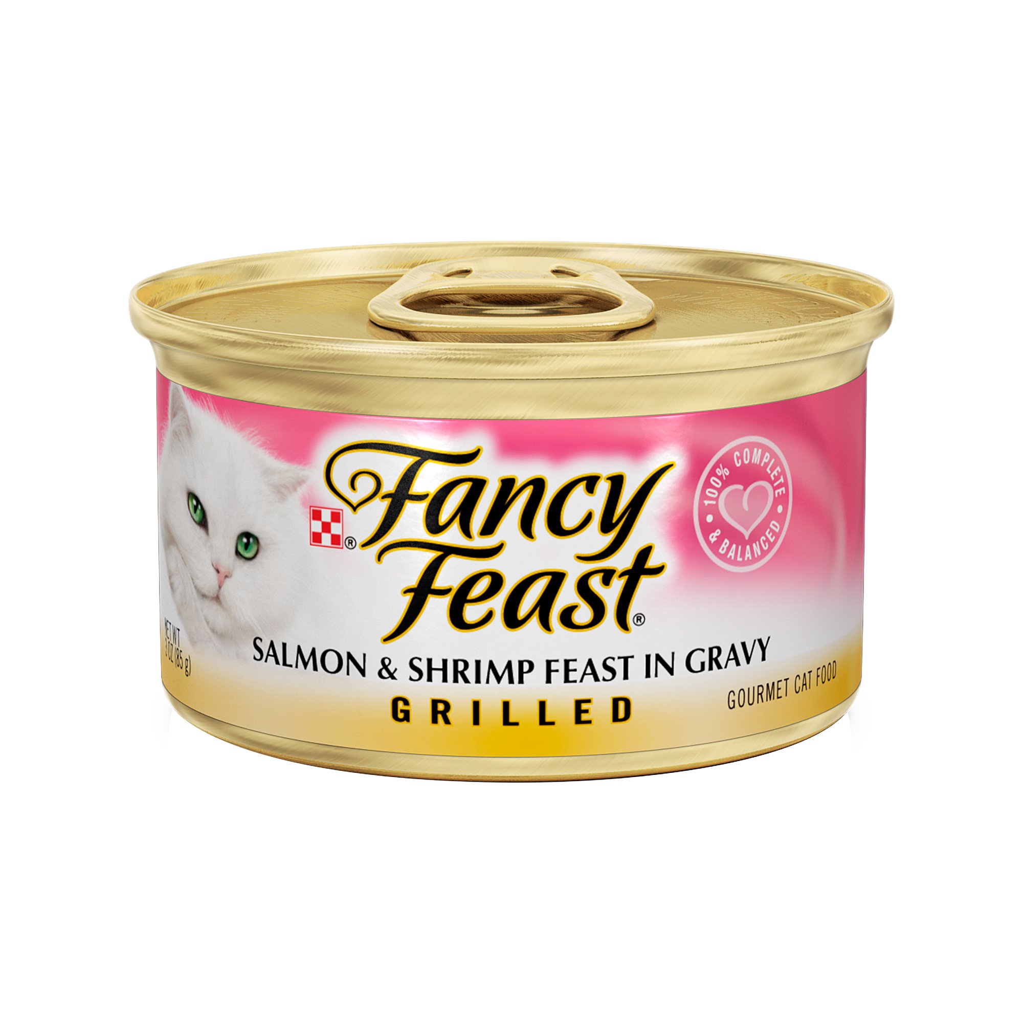 Fancy Feast Grilled Salmon & Shrimp Feast in Gravy Gourmet Cat Food Petco