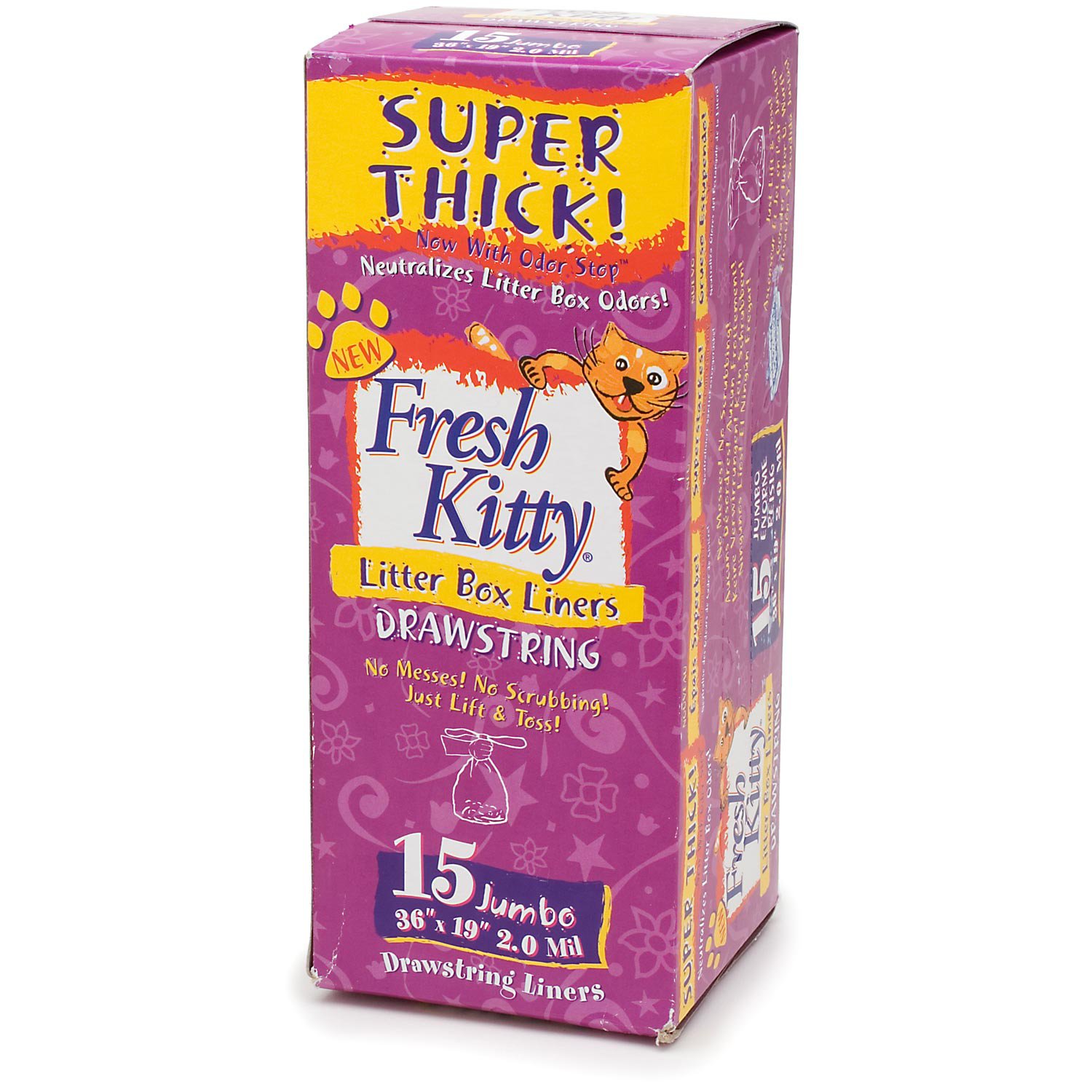 Fresh Kitty Jumbo Drawstring Litter Box Liners Petco Store