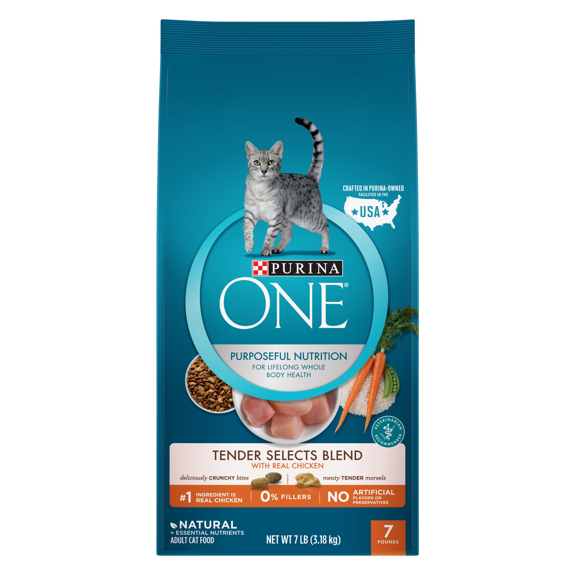 Purina ONE Chicken Tender Selects Adult Cat Food Petco Store