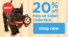 20% off Pets on Safari Collection - shop now