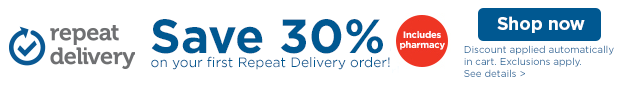 Save 30% on your first Repeat Delivery order! Shop now.