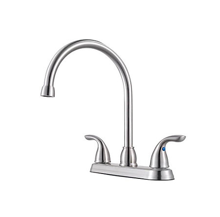 Stainless Steel Pfirst Series 2-Handle Kitchen Faucet - G136-200S - 1