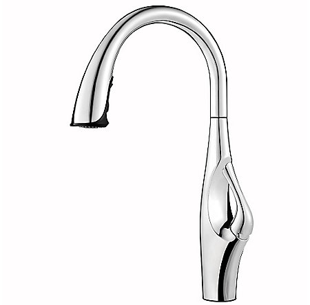 Polished Chrome Kai Pull-Down Kitchen Faucet - GT529-IHC - 1