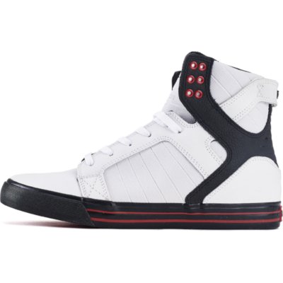 Supra Skytop Men's White Casual Lace-Up Sneakers | Shiekh Shoes