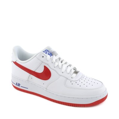 nike air force 1 mens white and red