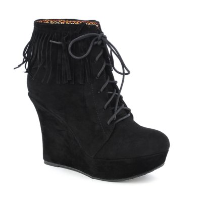 bamboo platform booties