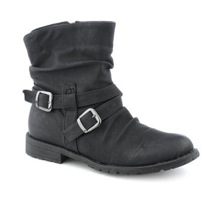 Bamboo Kacy03 womens low heel ankle riding boot