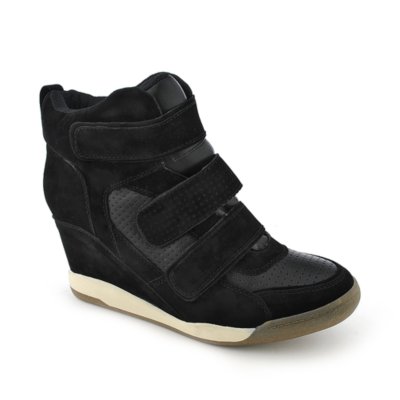 Bumper Porsha01 Women�s Black Casual Wedge Sneaker