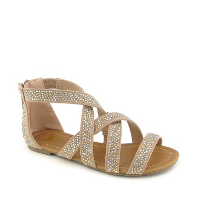 Shiekh 094 womens flat jeweled gladiator strappy sandal