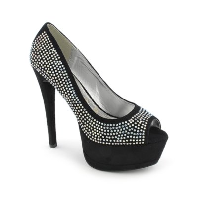 Speed Limit 98 DipsyS black platform studded high heel