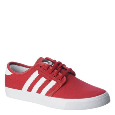 adidas men's seeley skate shoe red