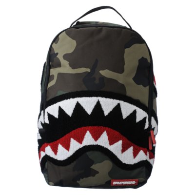 Sprayground Woodland Shark accessories backpack