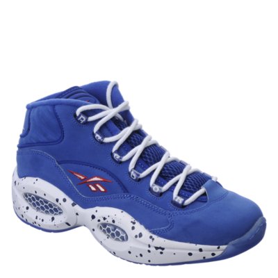 white and blue reebok questions