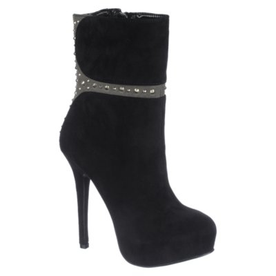Women's High Heel Ankle Boot Houston Black Shiekh Shoes