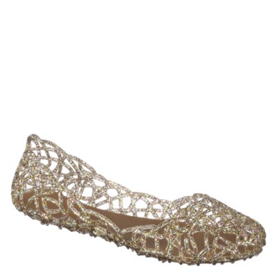 Glaze Womens Alaska1 clear glitter slip on jelly flat Shiekh Shoes