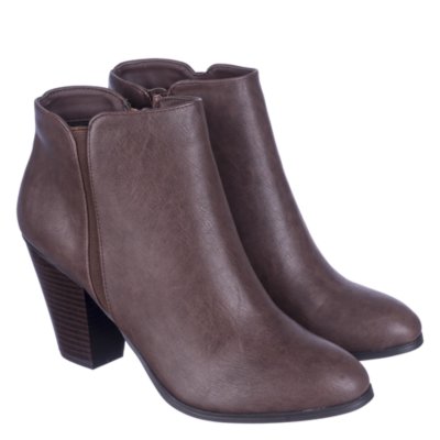 Shiekh TevayH Women's Brown LowHeel Ankle Boots Shiekh Shoes