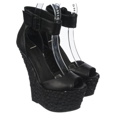 Jennifer Chou Valley Women�s Black High Heel Wedge Shoe