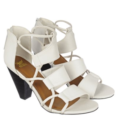Shiekh Truly True Women's White Low Heel Dress Shoe Shiekh Shoes