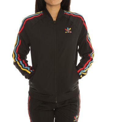 adidas black track jacket women's