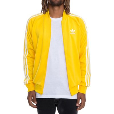 blue and yellow adidas jacket