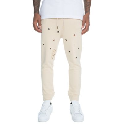 distressed jogger pants