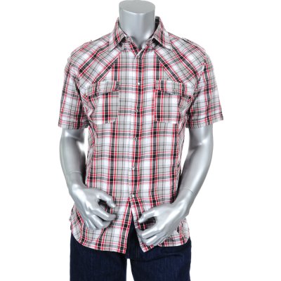 HOMEPAGE BRANDS JORDAN CRAIG MENS PLAID WOVEN SHIRT