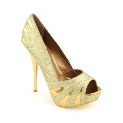 Shiekh 008 womens evening high heel platform glitter dress shoe