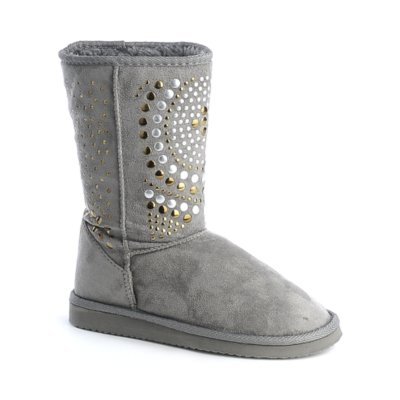 Soda HurstS womens flat fur boots