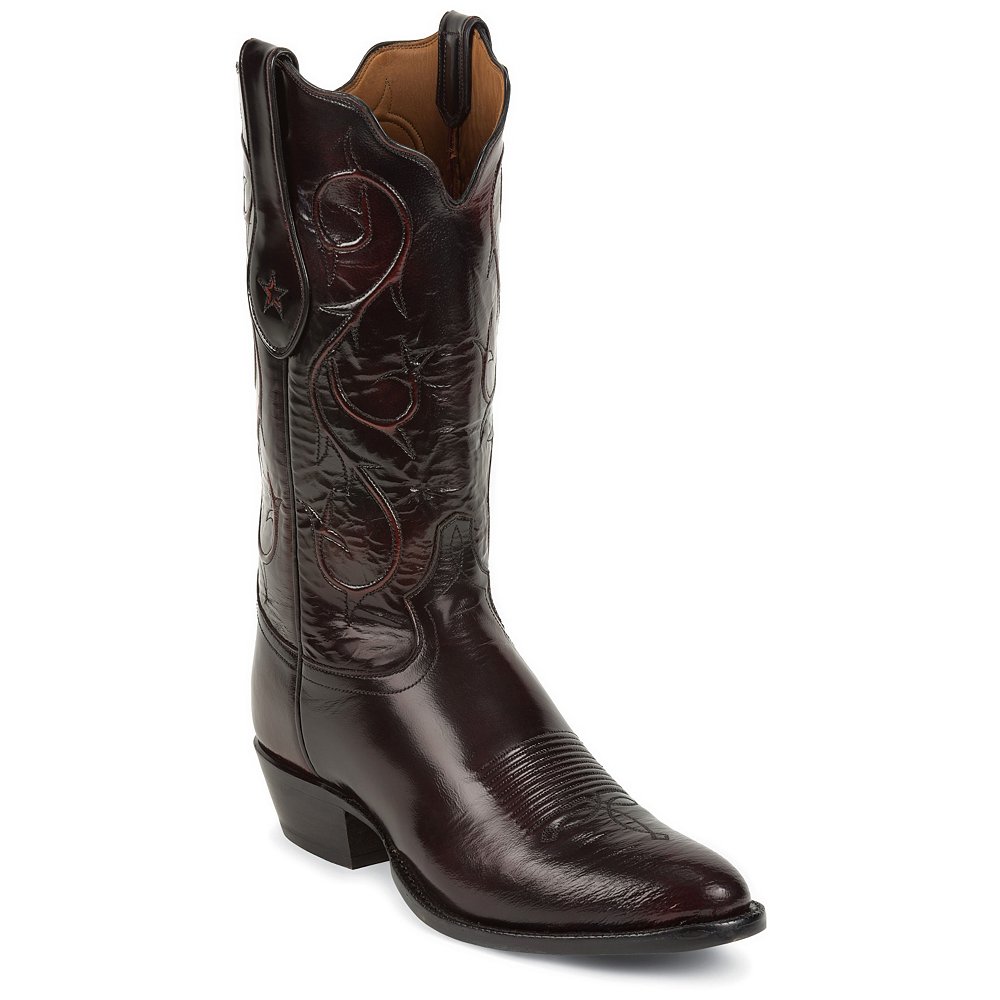 black cherry cowboy boots for men