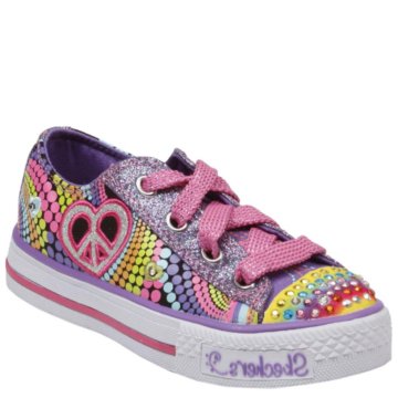 Skechers Lights- Shuffles - Heart Sparks(Toddler/Youth) - 10194L-BMLT