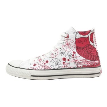  (PRODUCT) Red Chuck Taylor All Star Hi Stitched Red Owl