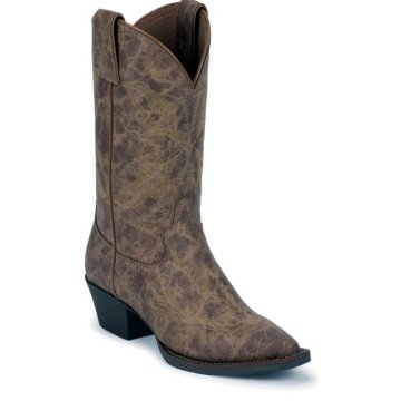 Justin Boots Western Tan Puma Cow - 107JR