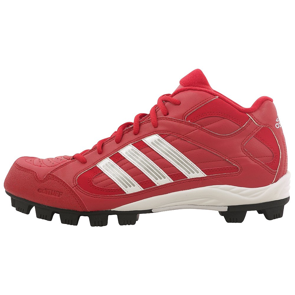 red molded cleats